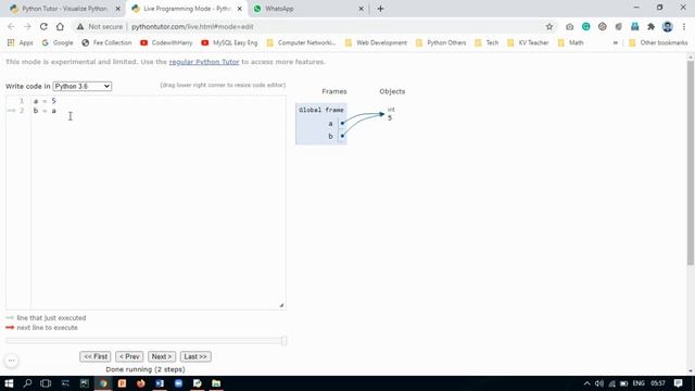 Python Tutor смотреть онлайн