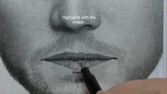 Realistic Pencil Drawing Part 9 | Drawing Lips | Drawing Tutorial смотреть онлайн