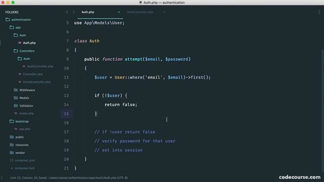 Authentication with Slim 3: Authenticating (18/29) смотреть онлайн