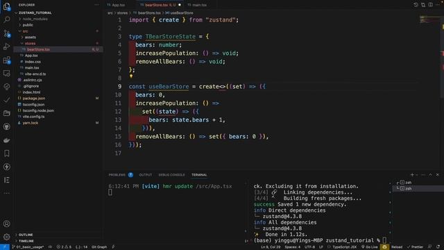 React Zustand状态管理库教程 - 1. 基本用法 смотреть онлайн