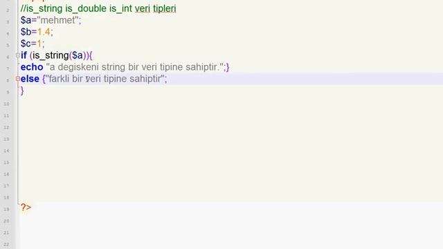 php ders 3 (is_string is_int is_double) смотреть онлайн