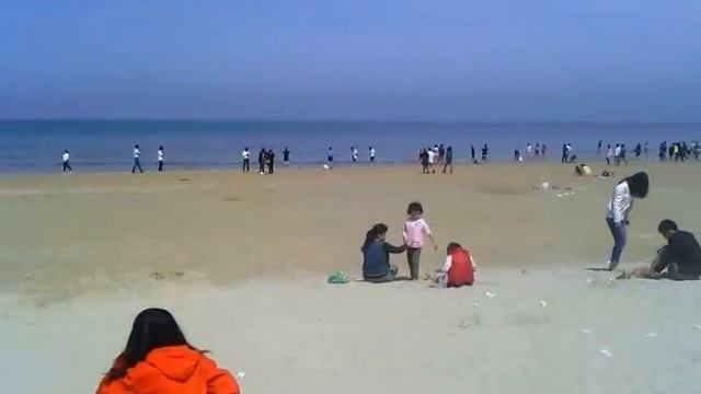 Beach In China ,Shandong Province,Yantai City , A Becautiful City