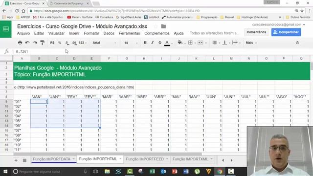 #21 - Função IMPORTHTML - Planilhas Google - Módulo Avançado смотреть онлайн