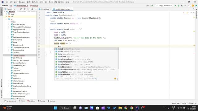 Java Tutorial - How to make a doubly linked list in Java смотреть онлайн
