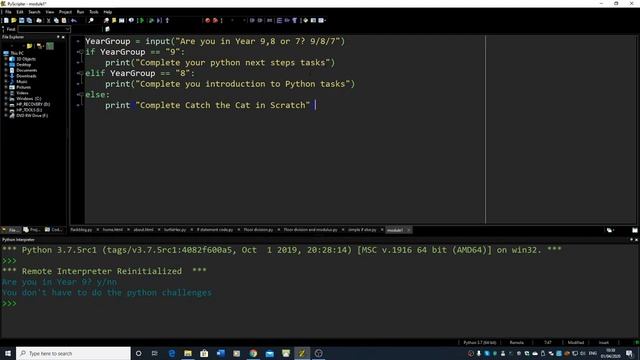 Introducing an if/else statement and the elif on a simple piece of python code смотреть онлайн