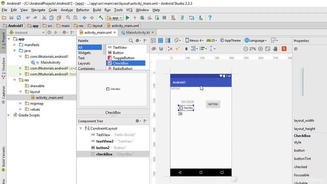 Android Development with Kotlin for Absolute Beginners : Learning About TextView смотреть онлайн