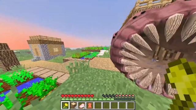 REAL WORM in Minecraft смотреть онлайн