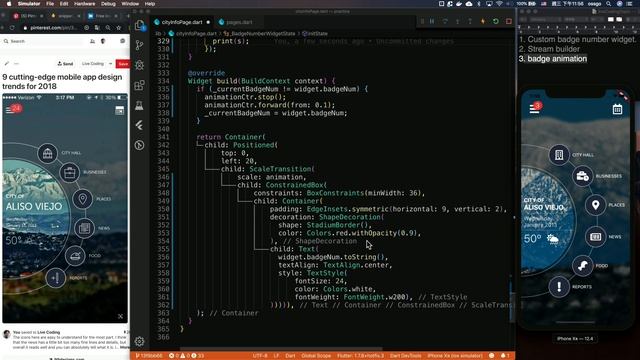 Flutter - badge number animation / practice day 26 смотреть онлайн