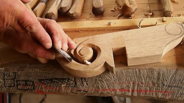 Резьба по дереву. Кронштейн смотреть онлайн