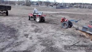 Порвали Мотоблок на Две части. Буксировка из Карьера. Отарвали двигатель