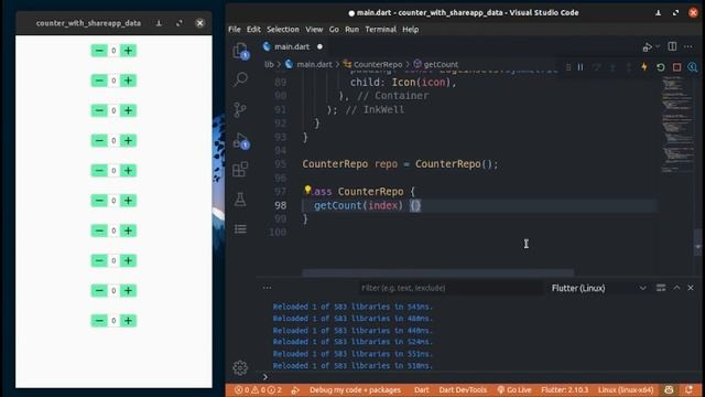 Counter List with Weird Flutter Widget | SharedAppData | Flutter 2.10.3 смотреть онлайн