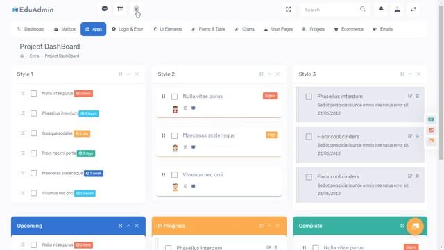 Education Dashboard Bootstrap UI Kit Admin Template with LTR Light Theme смотреть онлайн