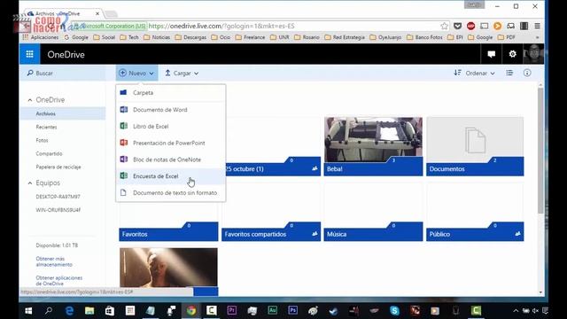 Cómo Crear un Documento de OneDrive - Office Online смотреть онлайн