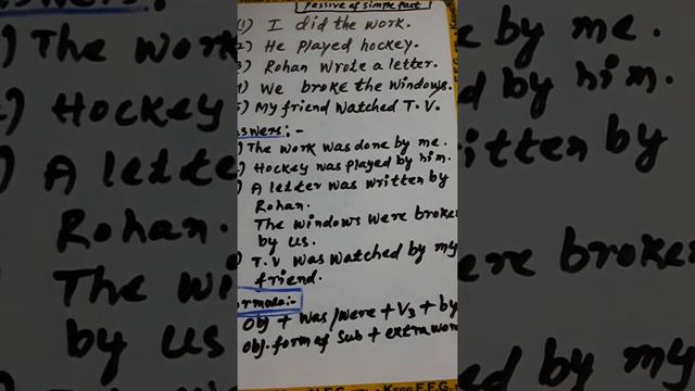 BEST TRICKS TO MAKE PASSIVE OF SIMPLE PAST SENTENCES. смотреть онлайн