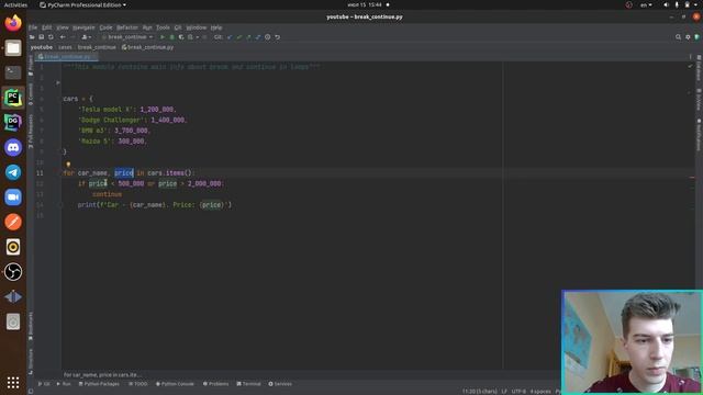 Что такое break и continue в Python смотреть онлайн