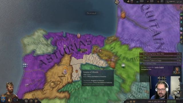 Crusader Kings 3: Anjou Succession Game. EXPANDING THE KINGDOM! смотреть онлайн