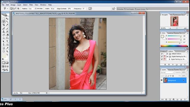 1 minute photo edit Background color change step by step photoshop cc #29 picsart photo editing смотреть онлайн