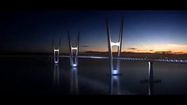 Fehmarn Belt Bridge linking Denmark and Germany смотреть онлайн