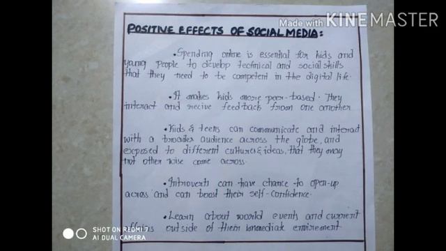 ESSAY On Social Media - It's effect on Children and teenagers BY Mayukha Munji смотреть онлайн