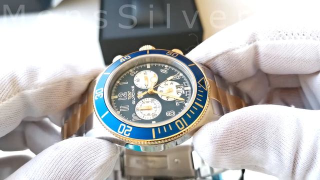 Дайверские Часы Glycine Combat GL1002 Swiss Made Chronograph смотреть онлайн