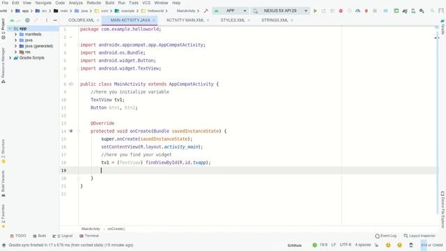 Widget Initialization in Android смотреть онлайн