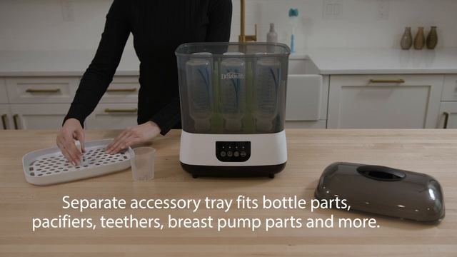 Dr. Brown's® Bottle Sterilizer and Dryer. Steam sterilize and dry baby bottles, pacifiers and more! смотреть онлайн