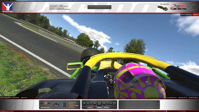 Satisfying Crash Mercedes W12 Lime Rock Park iRacing TV Pod 2 Cam смотреть онлайн