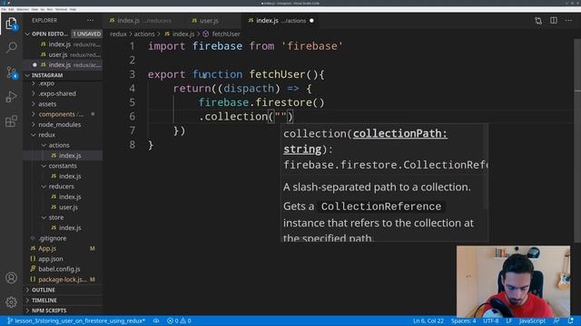 How to build an INSTAGRAM Clone app - #3 - Save Data Using Firebase And Redux смотреть онлайн