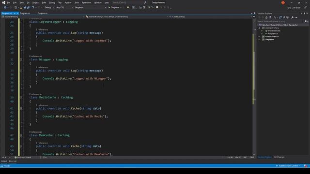 Abstract Factory Design Pattern смотреть онлайн