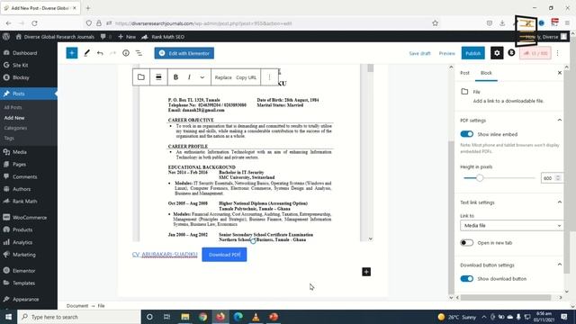 How to Embed a PDF File in WordPress Without a Plugin | Gutenberg WordPress Editor смотреть онлайн