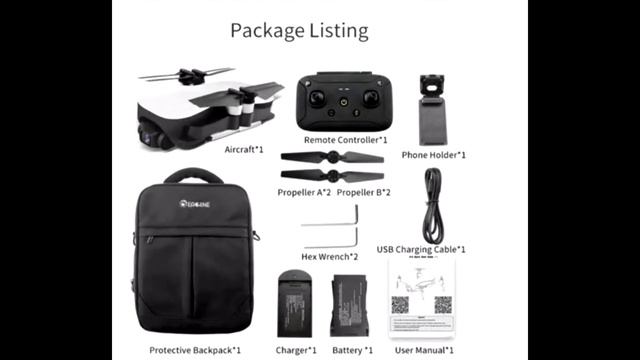 Eachine EX4 Camera Drone 5G WIFI 1KM/3KM FPV GPS 4K HD Camera 3-Axis Gimbal 25 Mins Flight смотреть онлайн