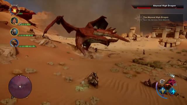 Dragon Age Inquisition intense dragon fight |Knight enchanter смотреть онлайн