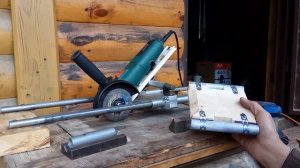 Самодельный станок для резки с протяжкой. Часть 2. УШМ