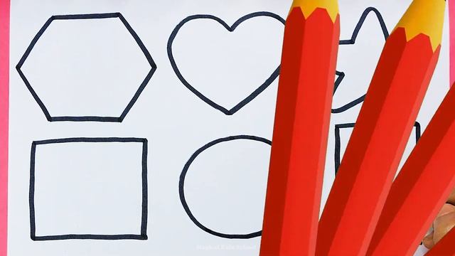 Shapes drawing for kids, Learn 2d shapes, colors for toddlers, Preschool Learning, Color for kids смотреть онлайн