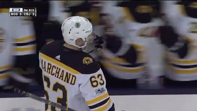 Brad Marchand Goal vs CBJ October 30, 2017 смотреть онлайн