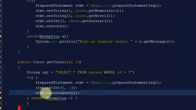 [JAVA + MYSQL] - (Aula 6) - Consulta ao BD e ResultSet. Buscando o curso pelo ID смотреть онлайн