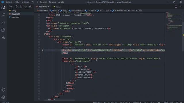 ¡Bonus! - CRUD Firebase con DATATABLES смотреть онлайн