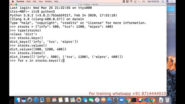 python iterating dictionary смотреть онлайн