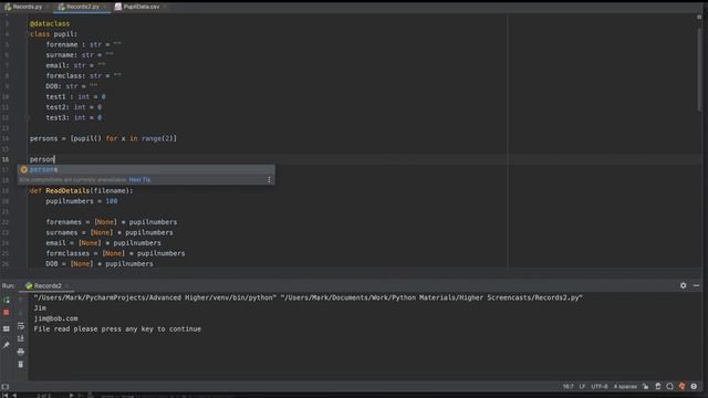 6 Records DATACLASSES смотреть онлайн