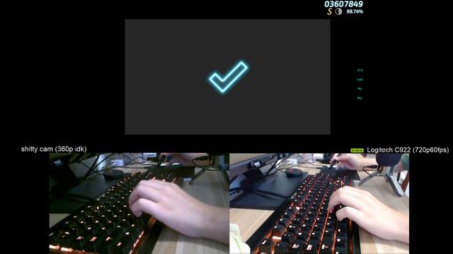 good handcam vs bad handcam for osu! liveplay смотреть онлайн