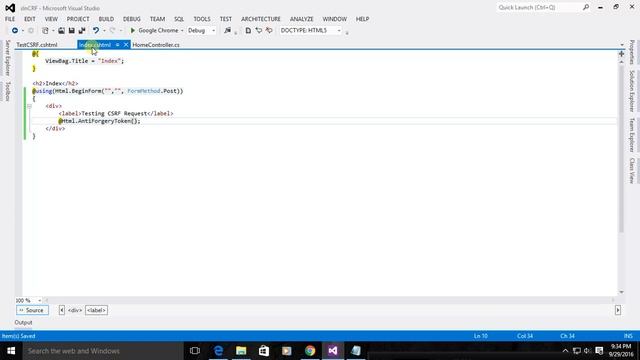 CSRF: Prevent Cross-Site Request Forgery using AntiForgeryToken() in MVC смотреть онлайн