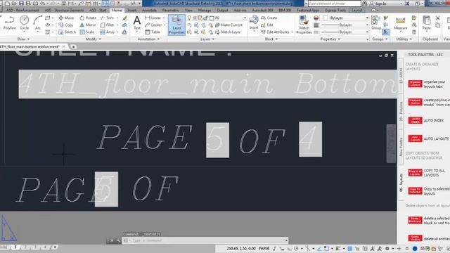 Total number of layouts as a field -AUTOCAD смотреть онлайн