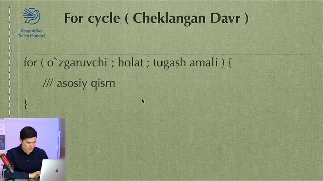 For cycle (Cheklangan davr) | Java dasturlash tili смотреть онлайн