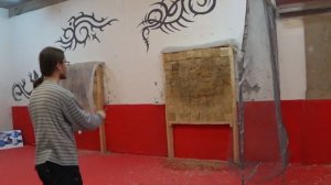 Метание ножей, нож Характерник, Артем Дмитриев