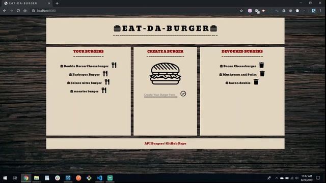 UA Bootcamp - 12: Node Express Handlebars "Burger" смотреть онлайн