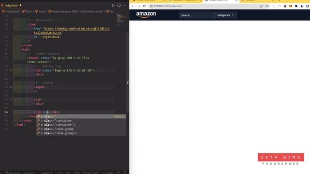 Amazon Clone V2.0 with HTML + JavaScript + Tailwind CSS & Firebase - Part 1 смотреть онлайн