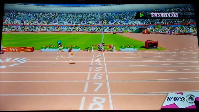 Mario & Sonic London 2012 Dr. Eggman Loses To Daisy in 100m Sprint смотреть онлайн