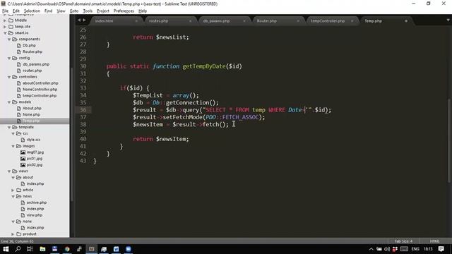 WEB development - 09.1 - PHP - MVC Temp for IoT device смотреть онлайн