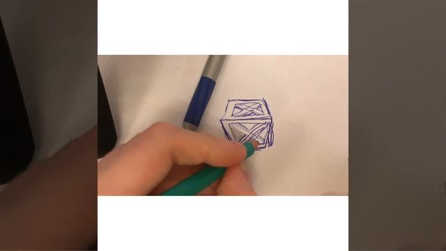 Как нарисовать объёмный ящик смотреть онлайн