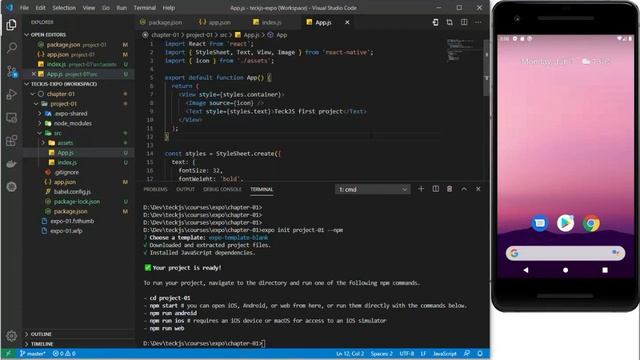 Getting Started with React Native and Expo смотреть онлайн
